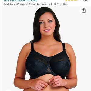Goddess Womens Alice Underwire Full Cup Bra